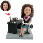 Custom Personalized Female Teacher Bobblehead from Photo