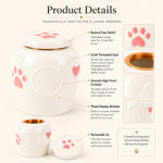 Personalized Ceramic Pet Memorial Urn with Custom Photo & Figurine