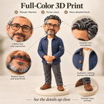 Custom 3D Printed Figurine from Photo – Personalized Portrait Statue