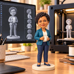 Custom Realistic 3D Printed Boss Figurine from Photo