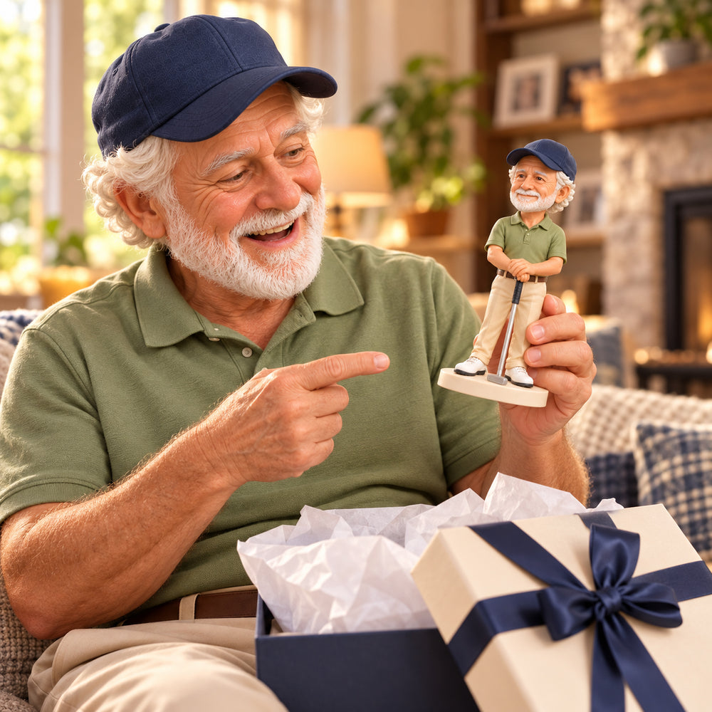 Custom Realistic 3D Printed Golfer Figurine from Photo