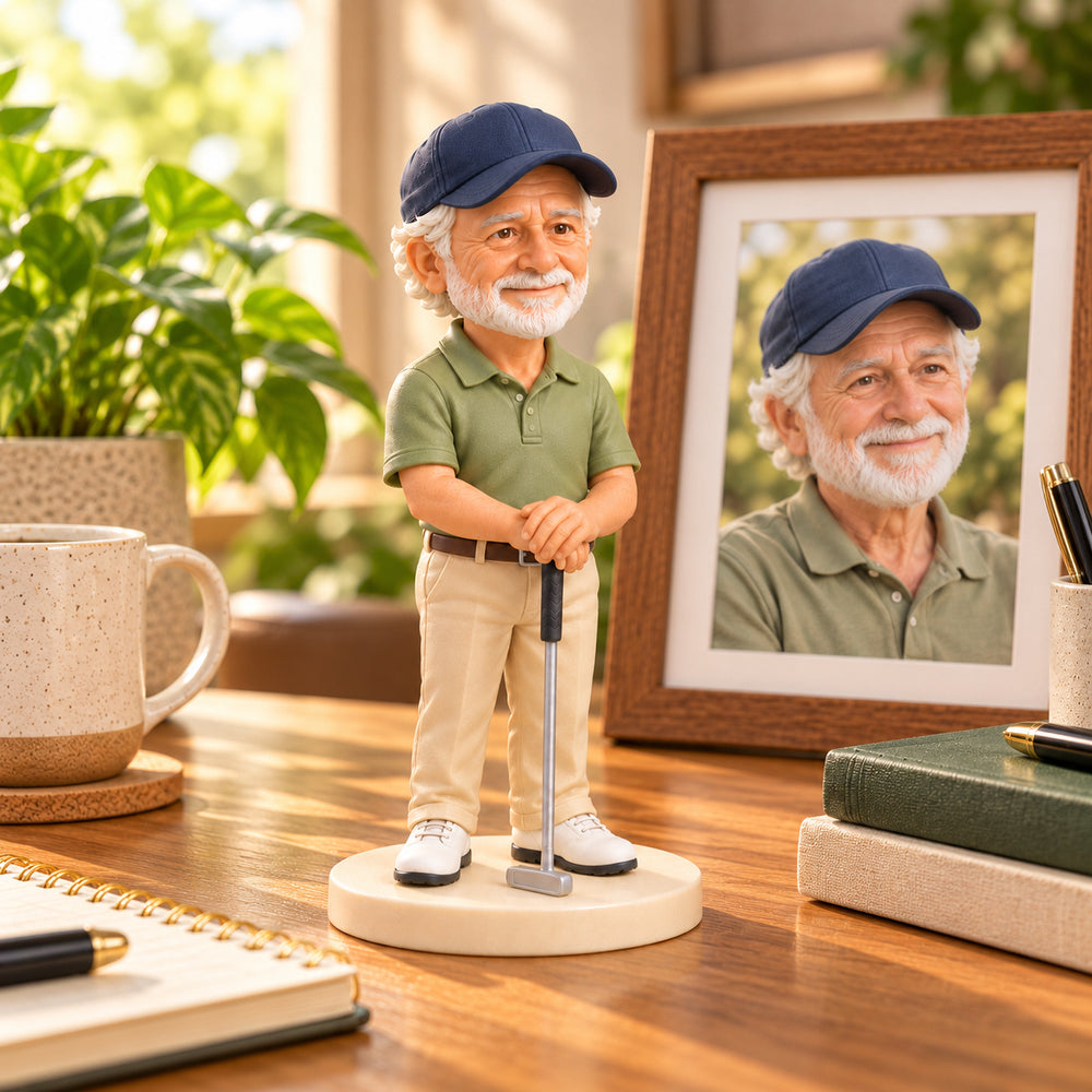 Custom Realistic 3D Printed Golfer Figurine from Photo