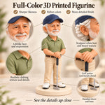 Custom Realistic 3D Printed Golfer Figurine from Photo