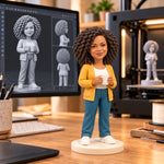 Custom Coworker 3D Printed Figurine from Photo