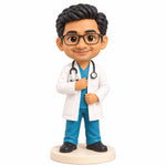 Custom Realistic 3D Printed Doctor or Nurse Figurine from Photo