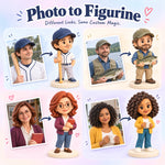 Custom 3D Printed Figurine from Photo – Personalized Portrait Statue