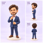 Custom 3D Printed Figurine from Photo – Personalized Portrait Statue