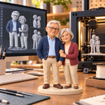 Custom Parents 3D Printed Figurine from Photos