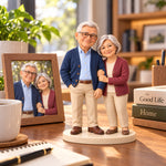 Custom Parents 3D Printed Figurine from Photos