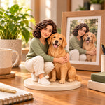 Custom 3D Person and Pet Figurine from Photos