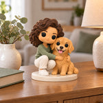 Custom 3D Person and Pet Figurine from Photos