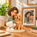 Custom 3D Person and Pet Figurine from Photos
