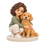 Custom 3D Person and Pet Figurine from Photos