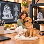 Custom 3D Person and Pet Figurine from Photos