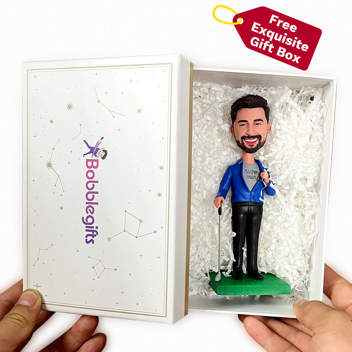 Business Golf Man Personalized Bobblehead