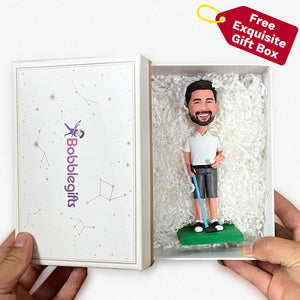 Custom Bobblehead Golf Business Man Sportswear