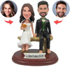 Custom Wedding Cake Topper Bobbleheads