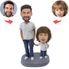 Custom Parent & Kid Bobble Head Doll