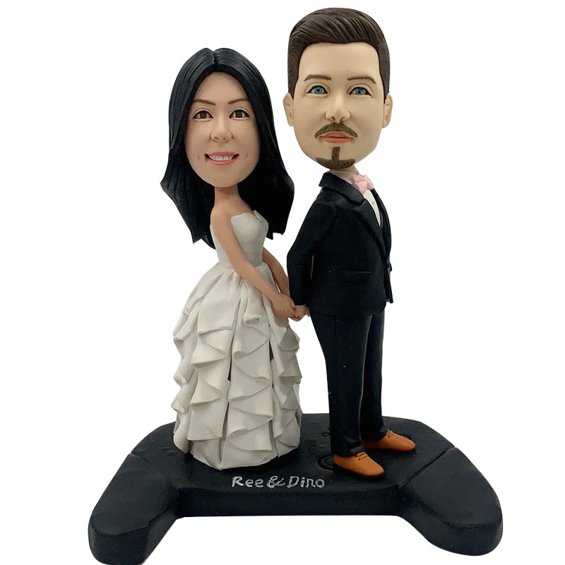 Personalized Wedding Cake Topper Bobblehead