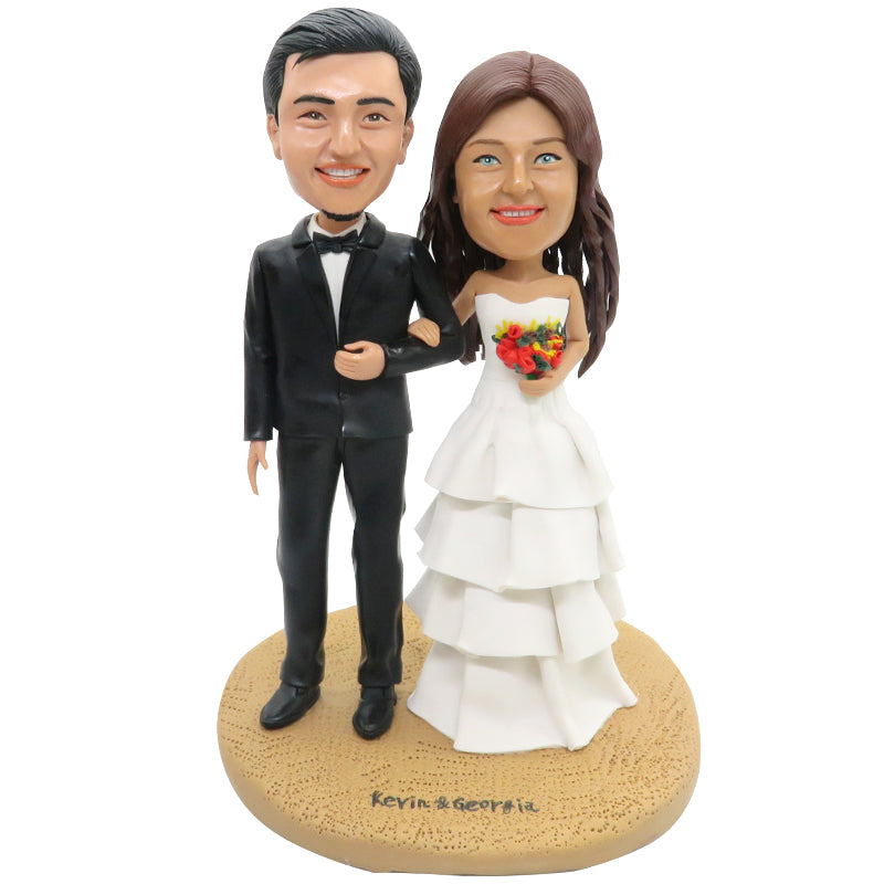 Wedding Couple Custom Bobble Head