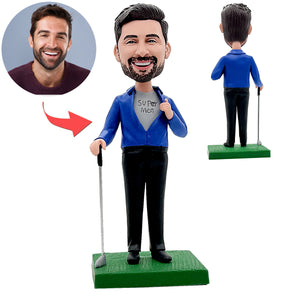 Business Golf Man Personalized Bobblehead
