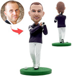 Happy Golf Business Man Personalized Bobblehead