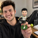 Custom Tennis Player Bobblehead with Racket