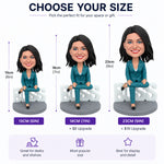 Custom WORLD BEST LADY BOSS Bobblehead Doll