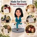 Custom WORLD BEST LADY BOSS Bobblehead Doll