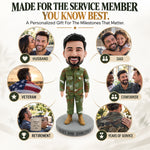 Custom Male Soldier Bobblehead