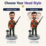 Custom Hunter Bobblehead with Dog