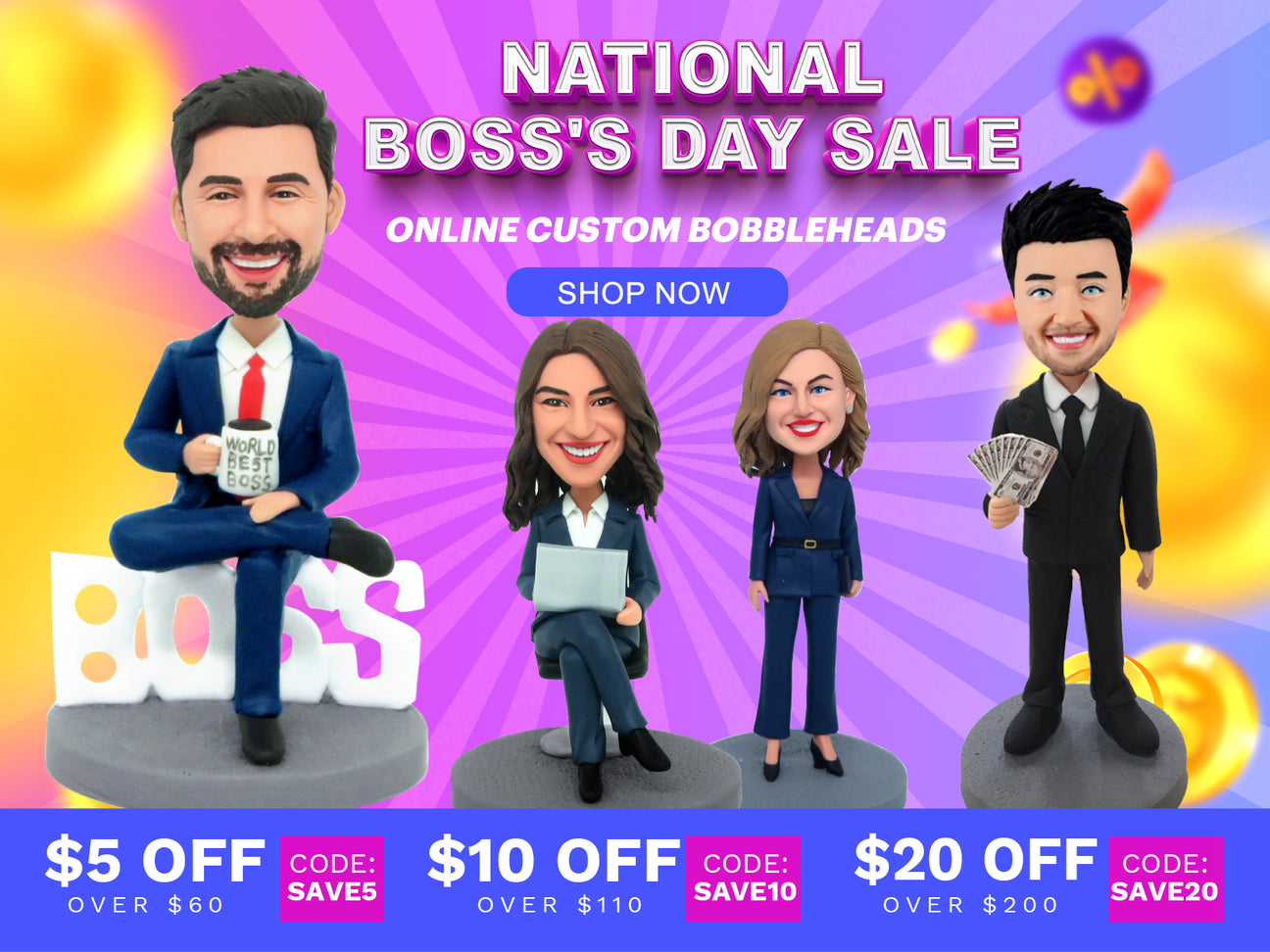 Custom Bobbleheads Dolls for Your Best Gifts Idea! BobbleGifts