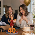 Personalized 40th Birthday Custom Bobblehead