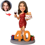 Personalized 40th Birthday Custom Bobblehead