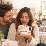 Personalized Two-Pets Coffee Mug with Handmade Pet Figures