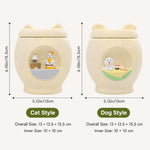 Custom Cat Urn with Personalized Bobblehead