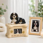 Custom Dog Urn with Personalized Bobblehead