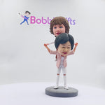 Custom Bobblehead Doll for Mother and Son