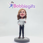 Custom Bobblehead Cleaning Mom With Vacuum Cleaner