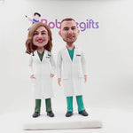 Custom Bobblehead for Super Doctor Couple