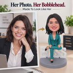 Custom WORLD BEST LADY BOSS Bobblehead Doll
