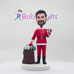 Custom Bobblehead Santa Claus with Christmas gifts