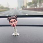 Personalized Bobblehead Female Car Dashboard