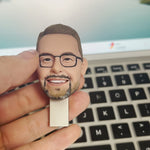 Personalized  USB Flash Drive Custom Bobblehead
