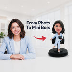 Custom Female BOSS Bobblehead - BOSS DAY GIFT