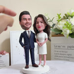 Personalized Bride and Groom Figurines for Wedding Gifts