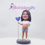 Pregnant Mom Custom Bobblehead