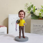 Custom Bobblehead Taxi Driver Figurine