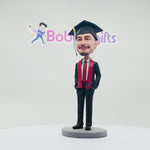 Custom Graduation Bobblehead - Handsome Male