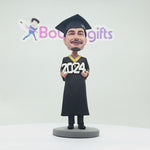Custom Male Graduation Bobblehead Doll